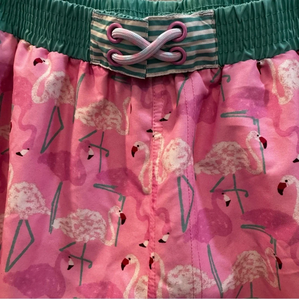 Matilda Jane Enchanted Garden Flamingo Fan Club Men’s Swim Trunks size XL